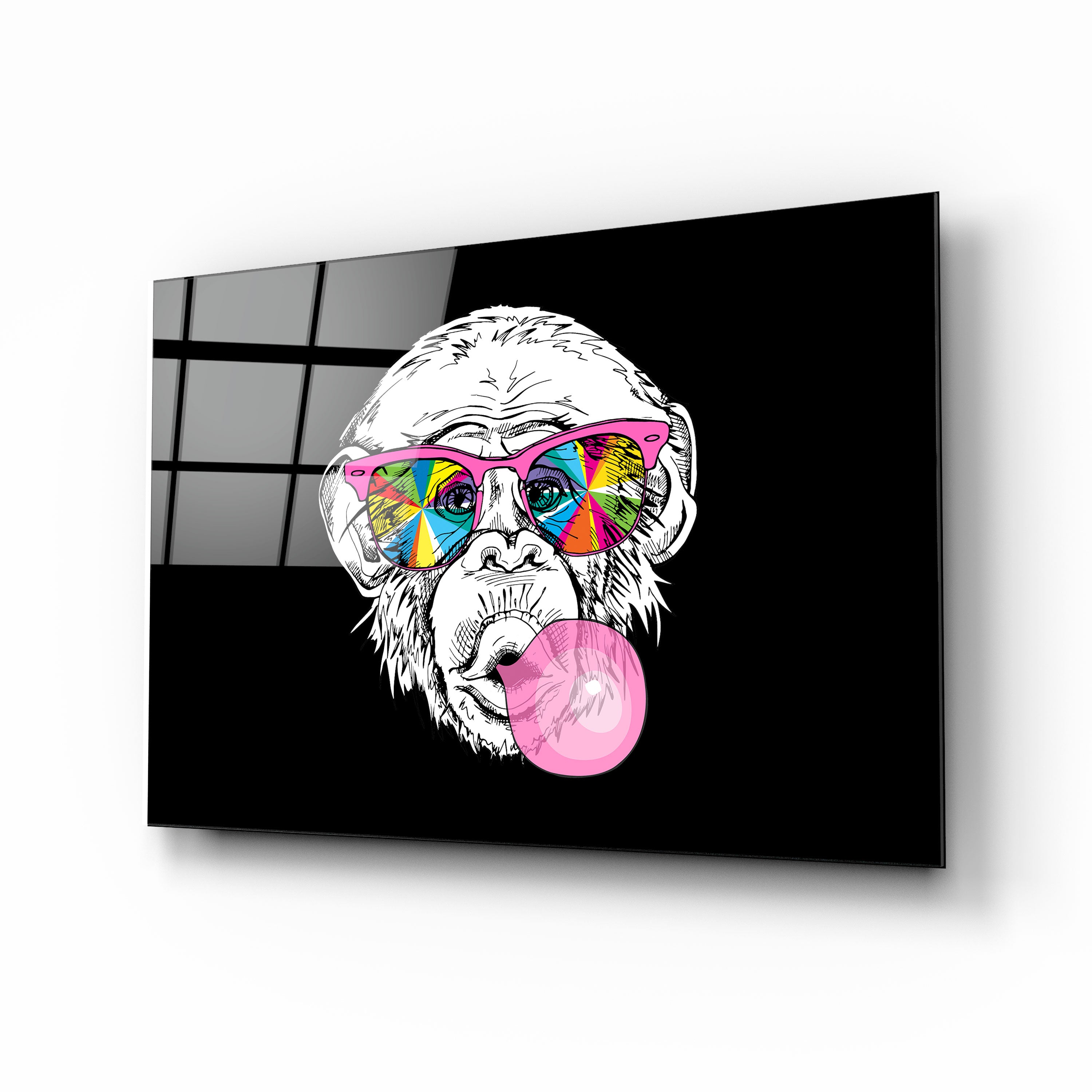 Gummy Monkey Glass Print Wall Art
