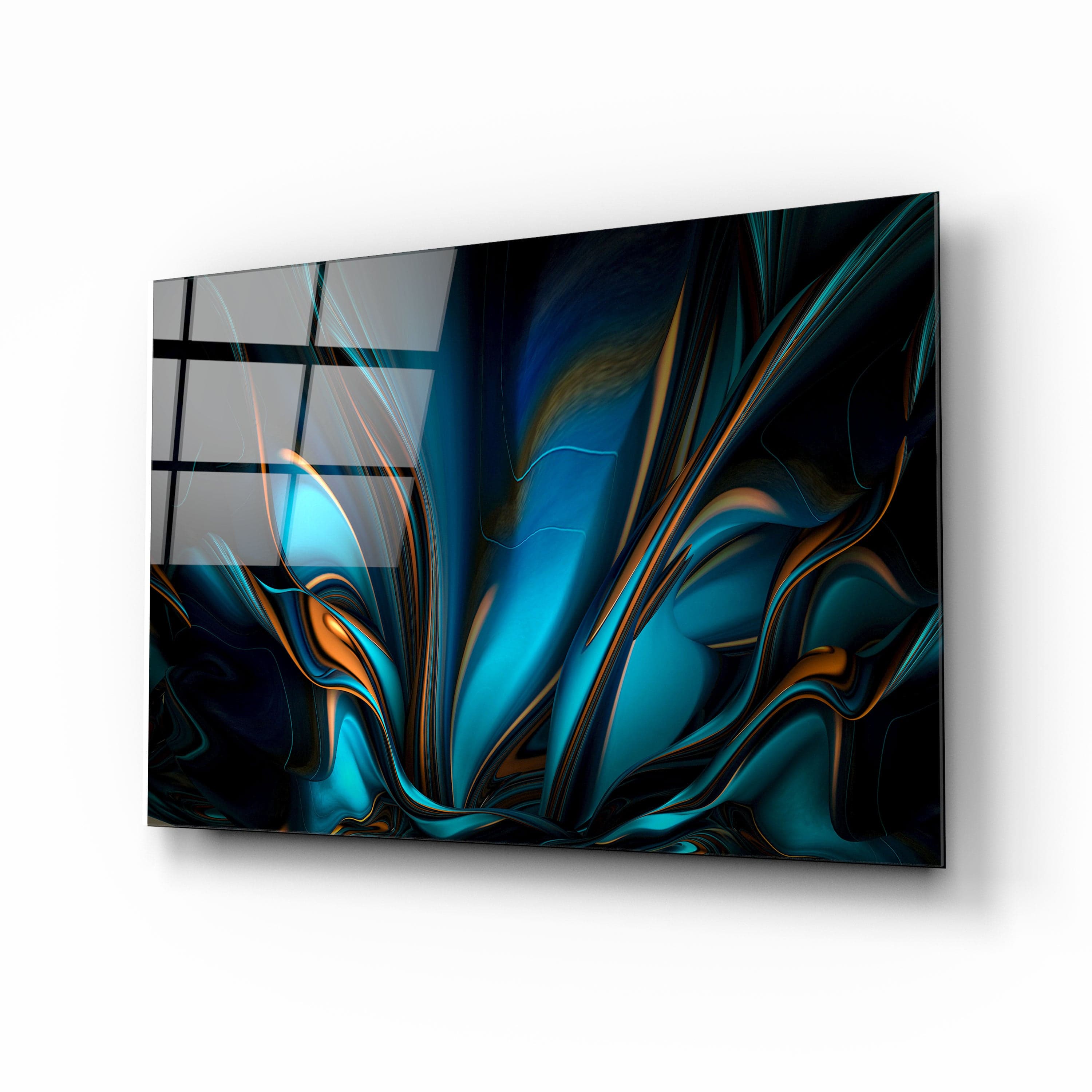 Artronauts Glass Print Flowery Abstract