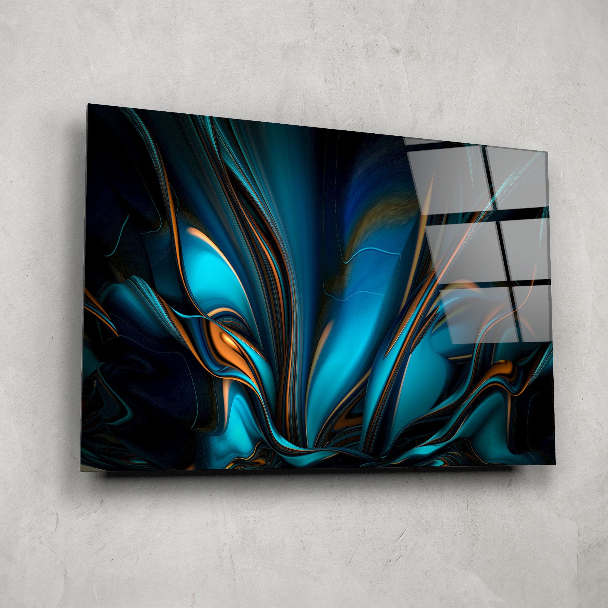 Artronauts Glass Print Flowery Abstract