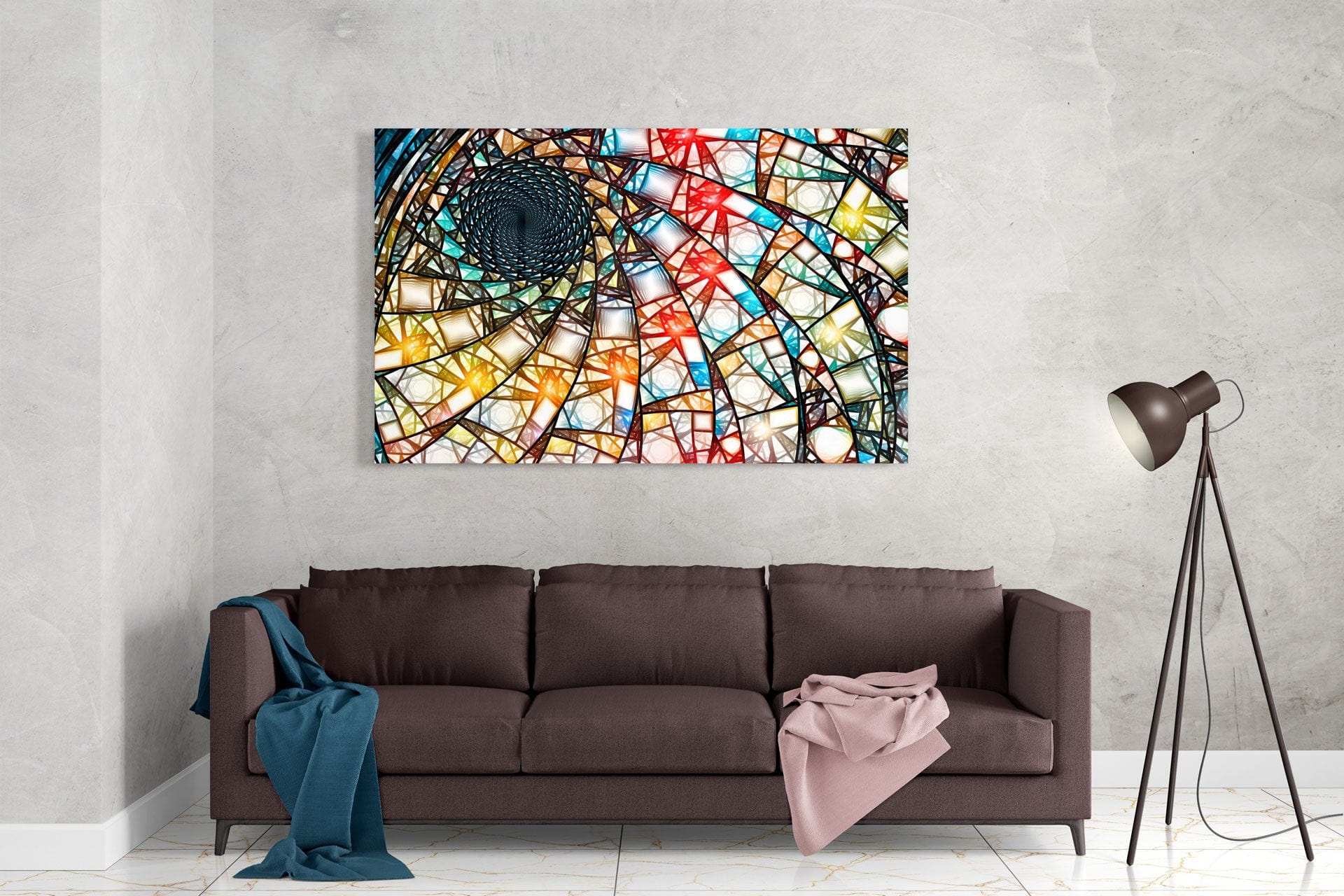 Artronauts Art Clearance T. Swirl Stained Glass Design