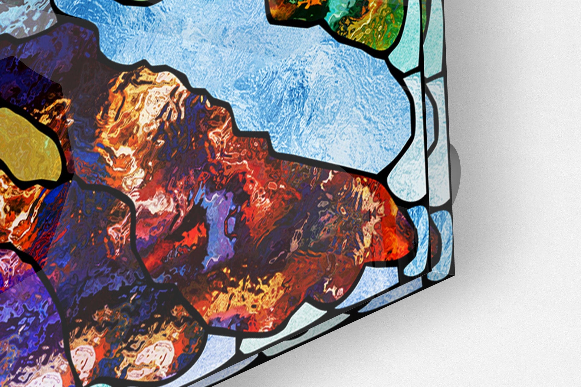 Artronauts Clearance T. Colourful Spiral Stained Glass Patterns