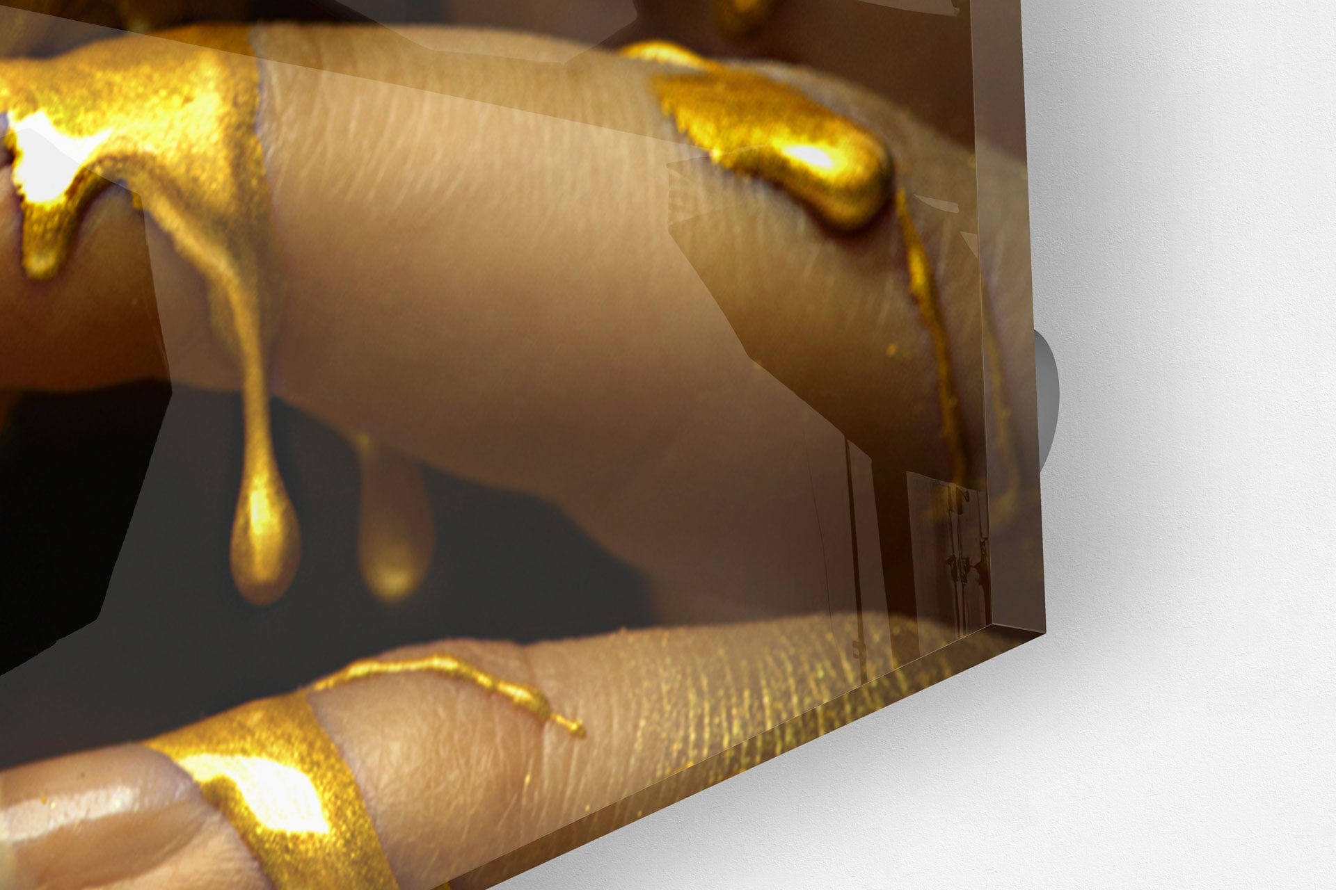 Artronauts Glass Print Golden Woman II