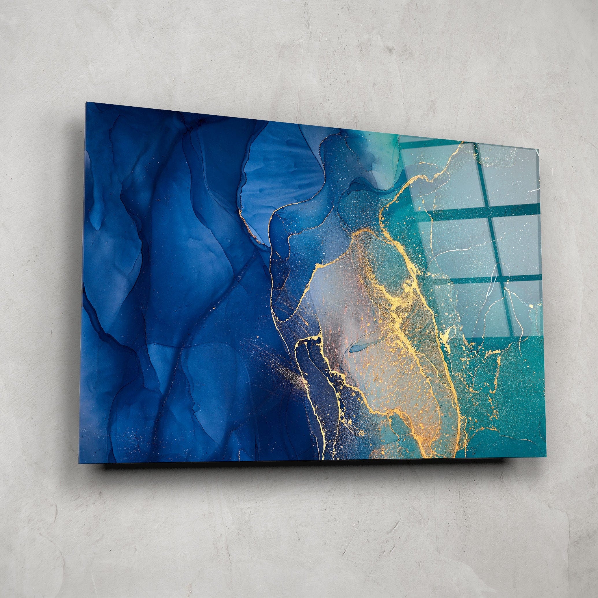 Artronauts Glass Print Blue Marble Design II