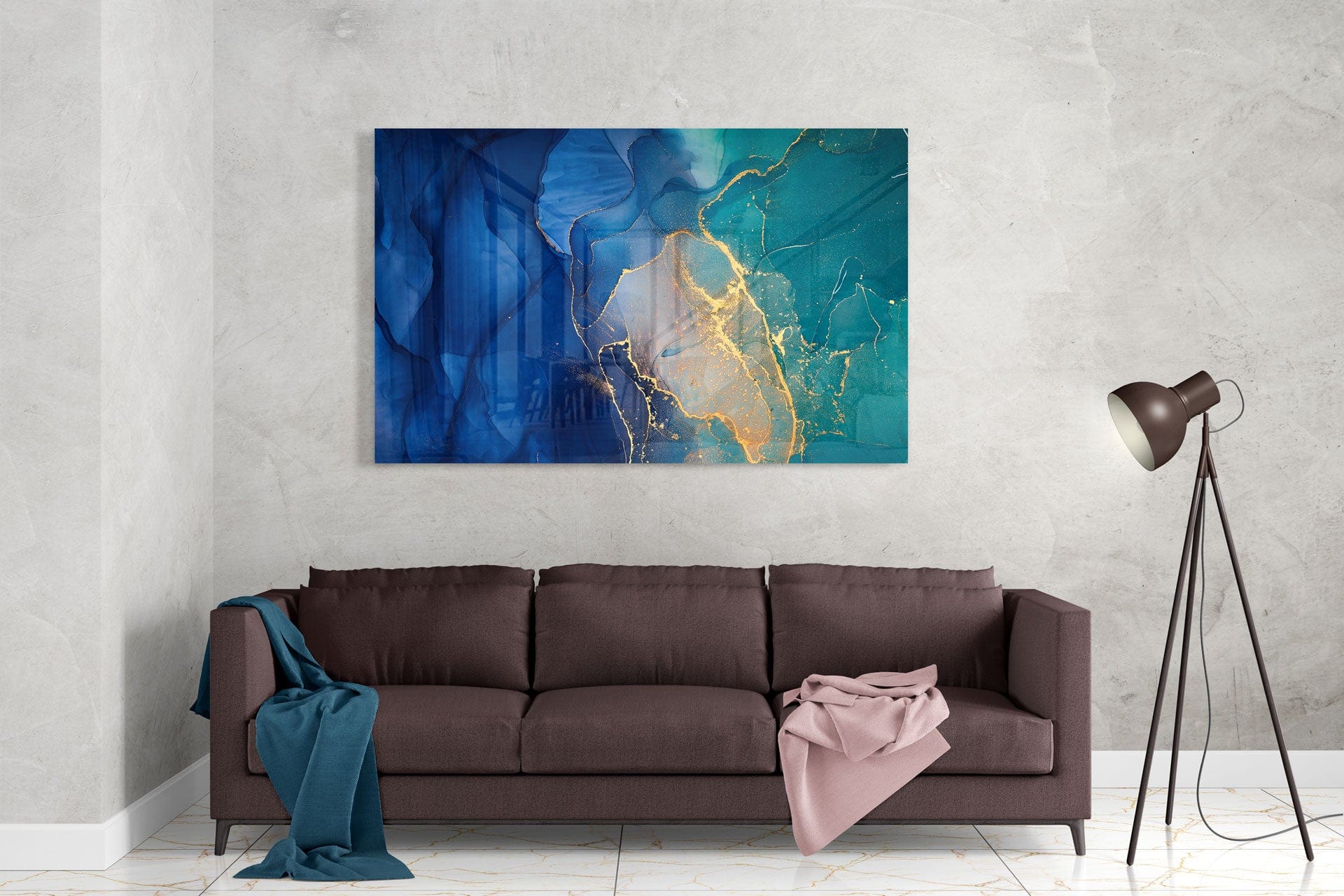 Artronauts Glass Print Blue Marble Design II