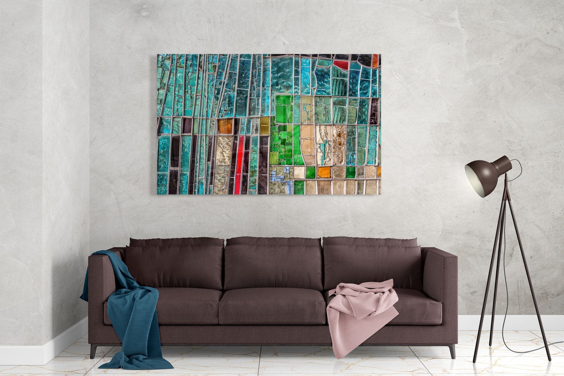 Artronauts Glass Print Colourful Italian Stained Glass Patterns