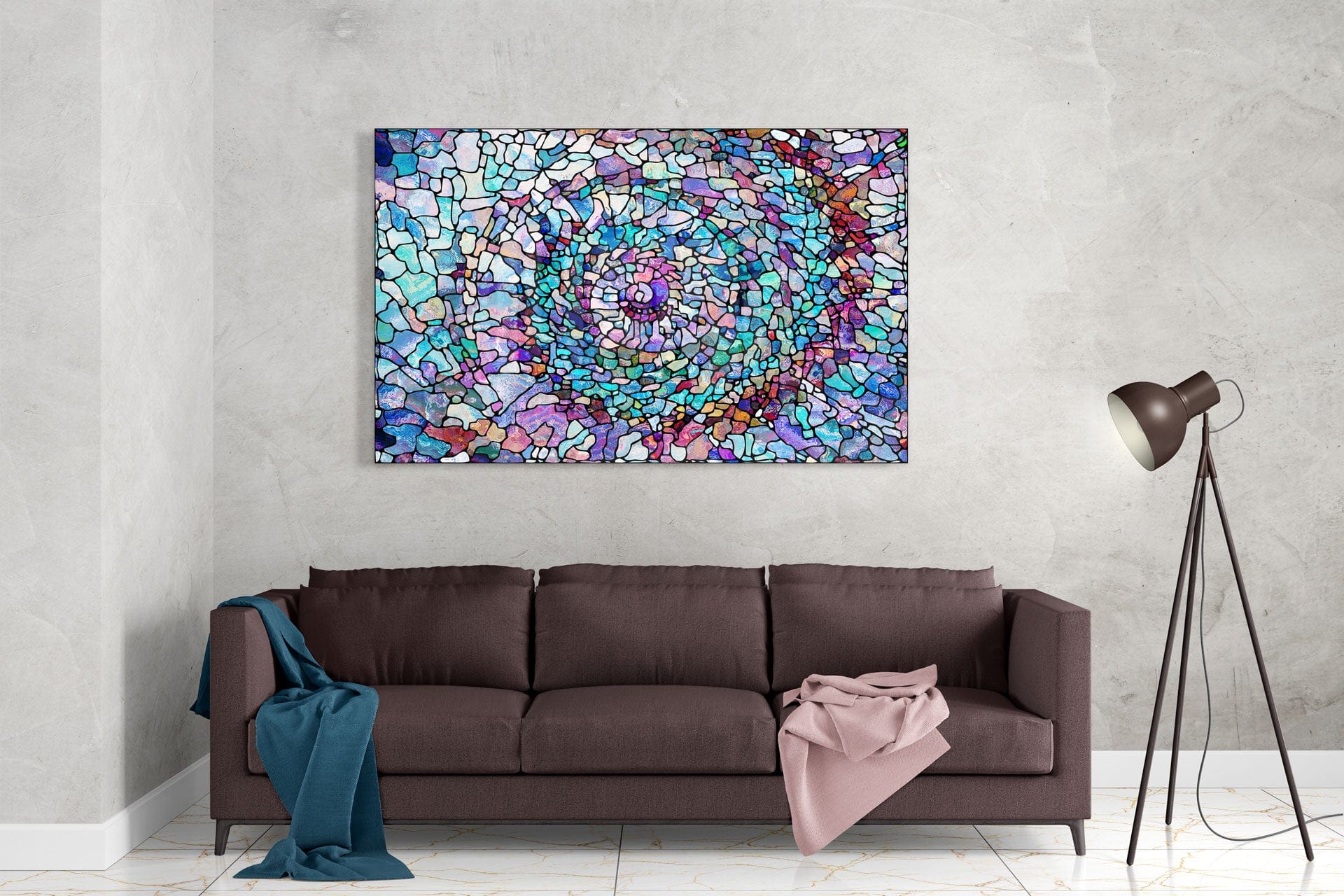 Artronauts Art Clearance T. Blue & Purple Spiral