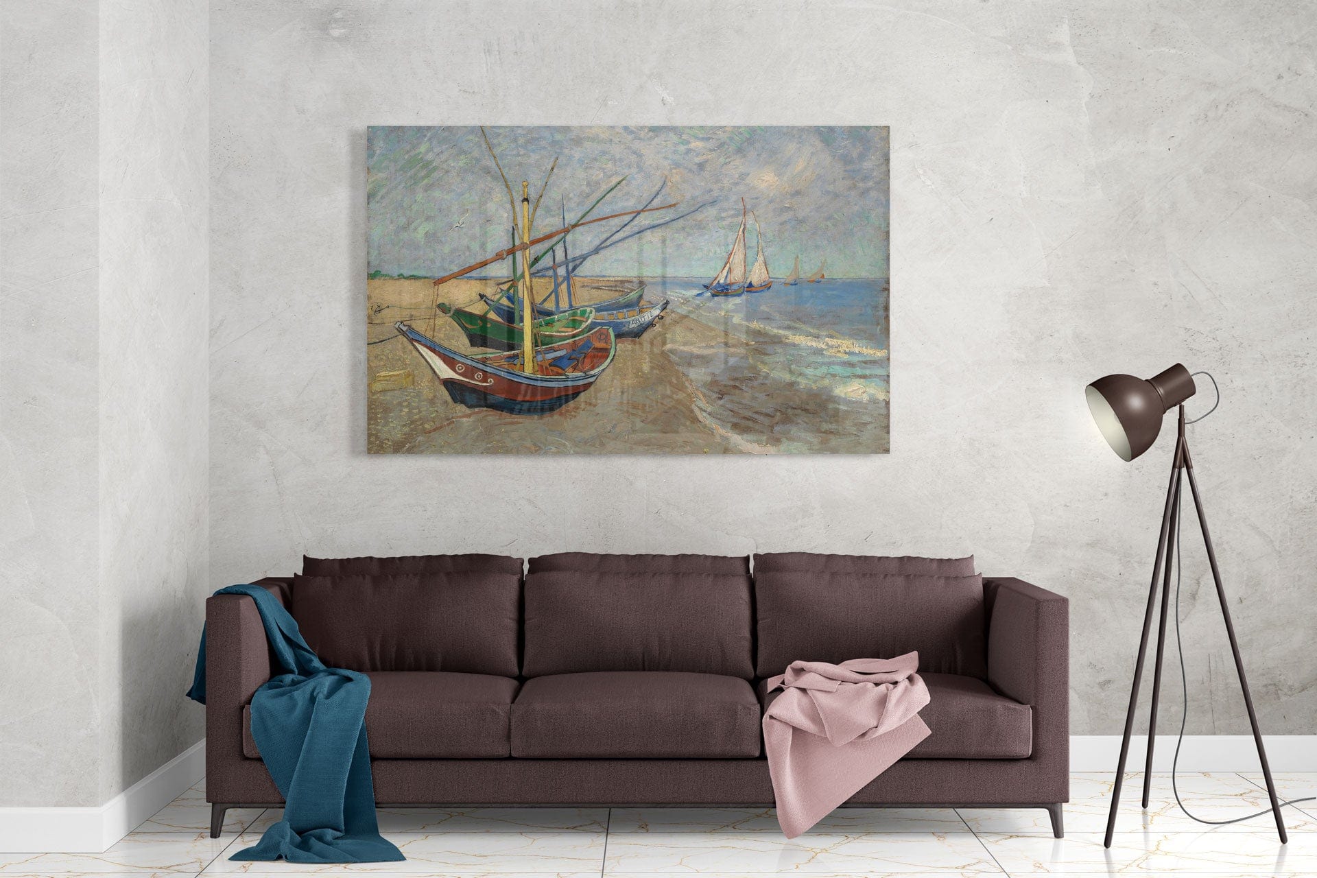 Artronauts Art Clearance T. Fishing Boats on the Beach