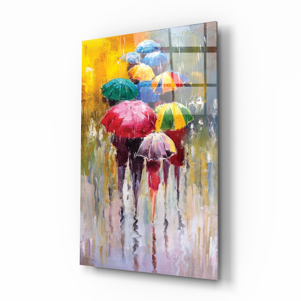 Artronauts Glass Print A Rainy Day