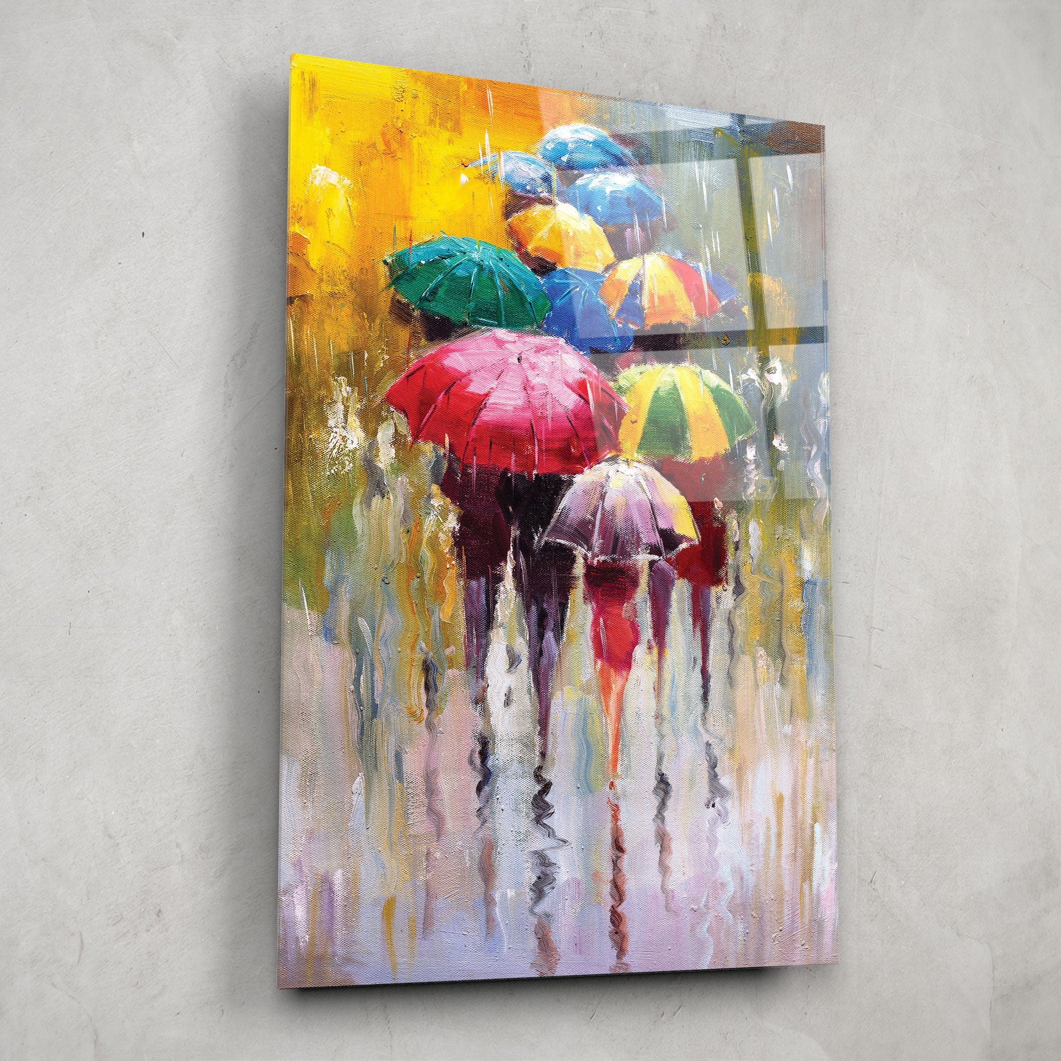 Artronauts Glass Print A Rainy Day
