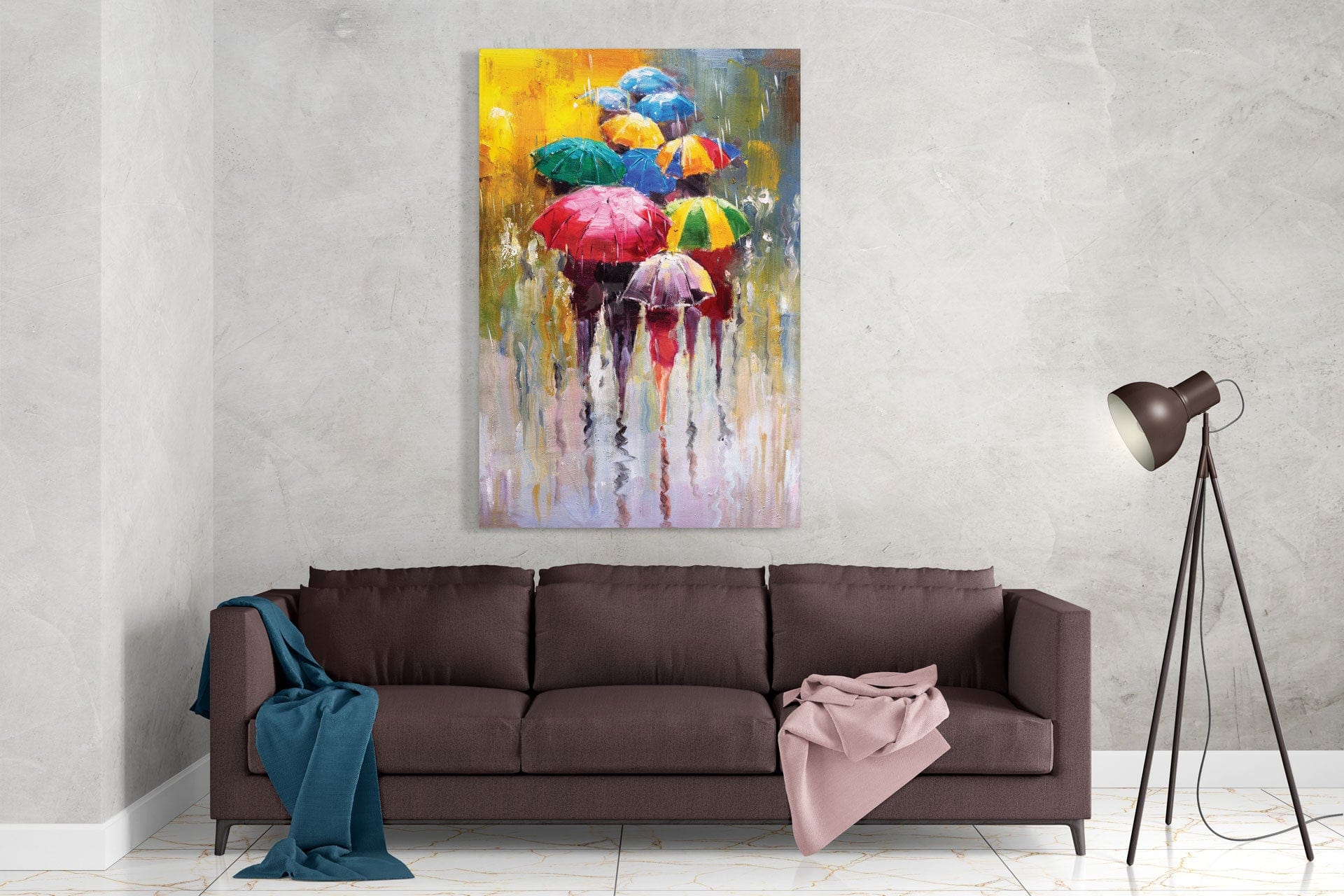 Artronauts Glass Print A Rainy Day