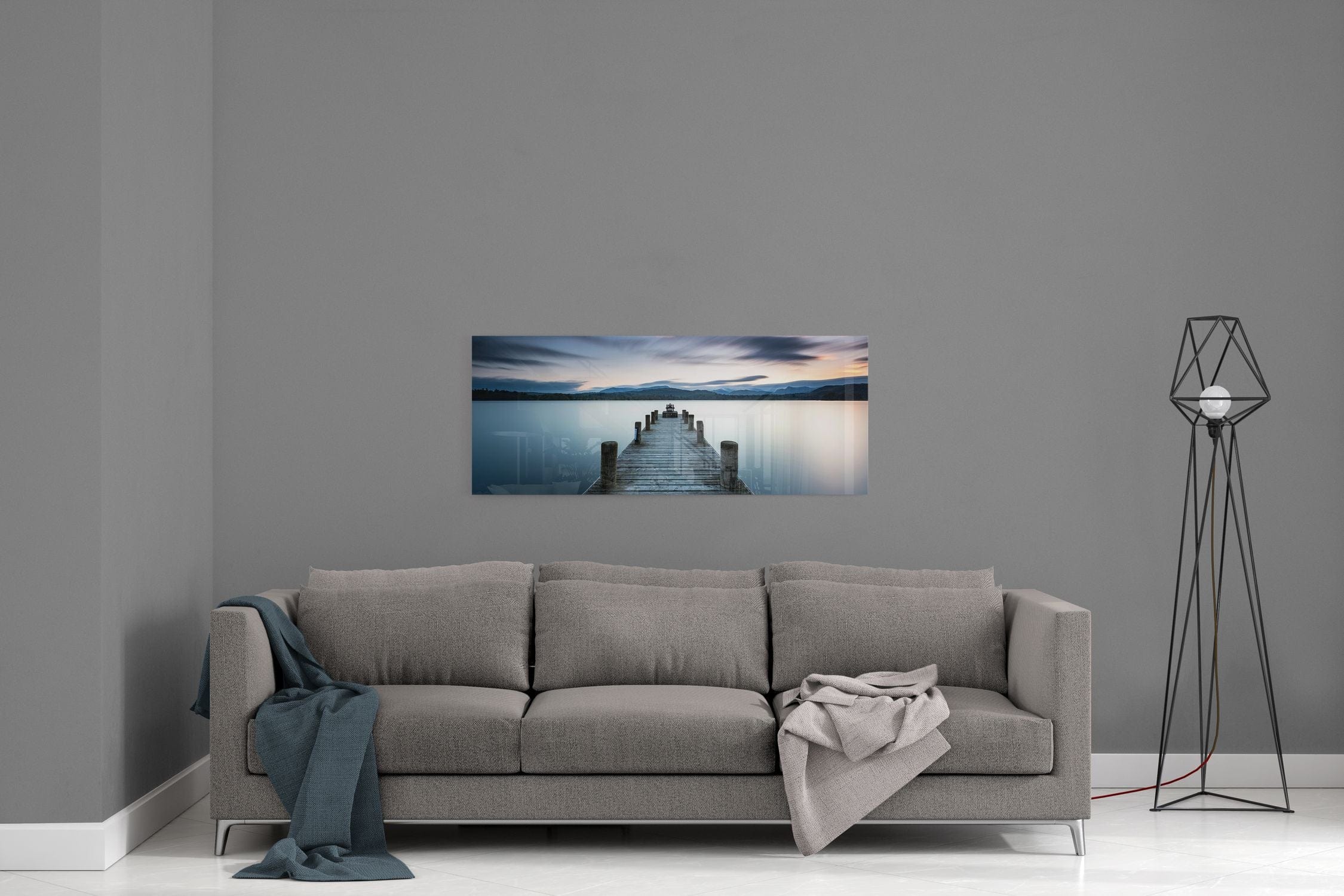 Artronauts Glass Print 92x36cm Pier - Panoramic