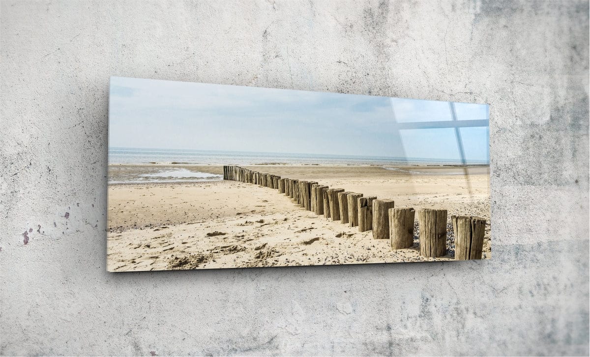 Artronauts Glass Print 92x36cm Seashore - Panoramic