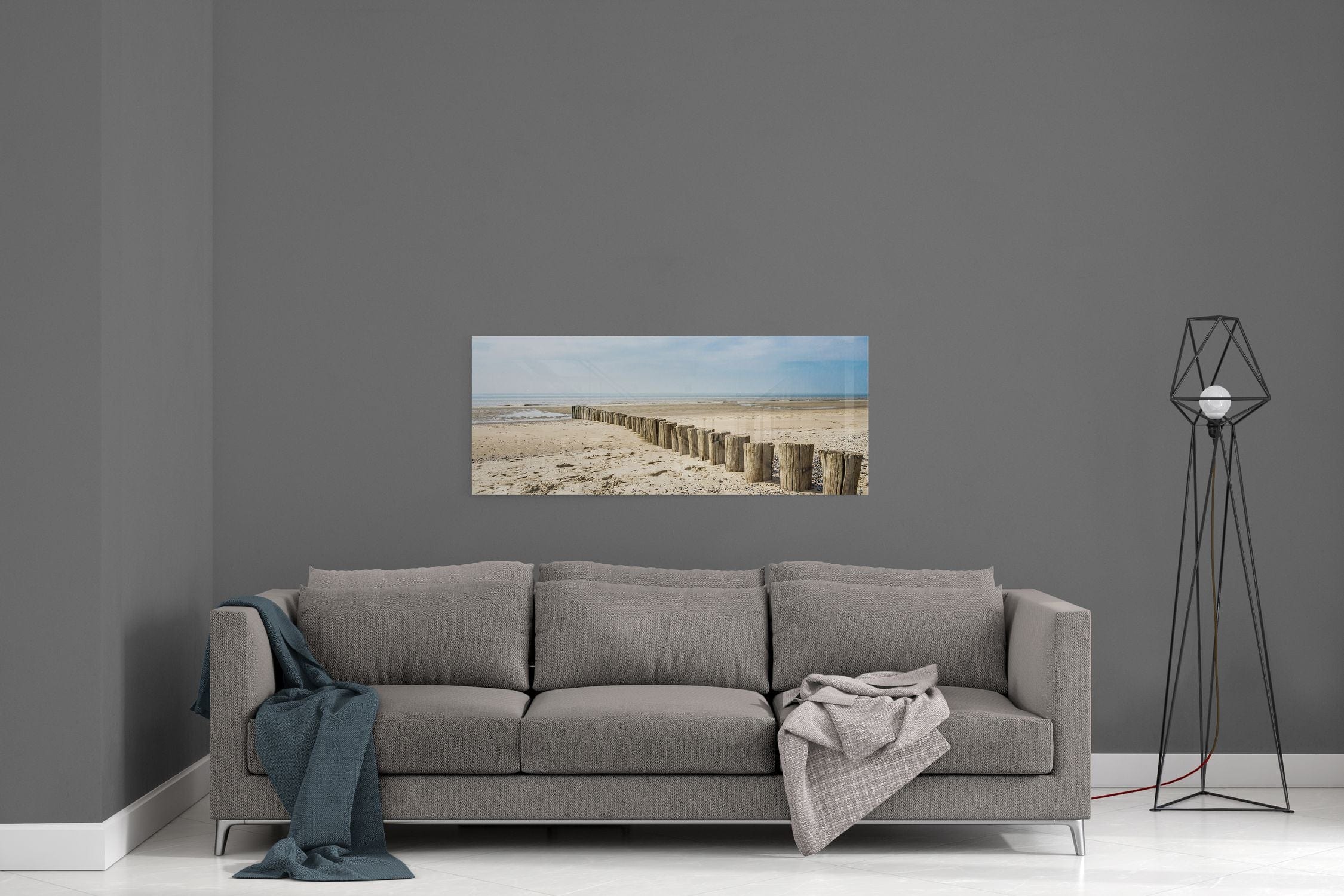 Artronauts Glass Print 92x36cm Seashore - Panoramic