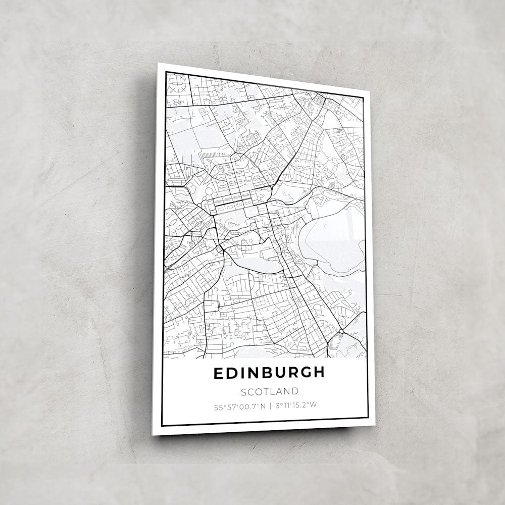 Artronauts Posters, Prints, & Visual Artwork Edinburgh Map Glass Art