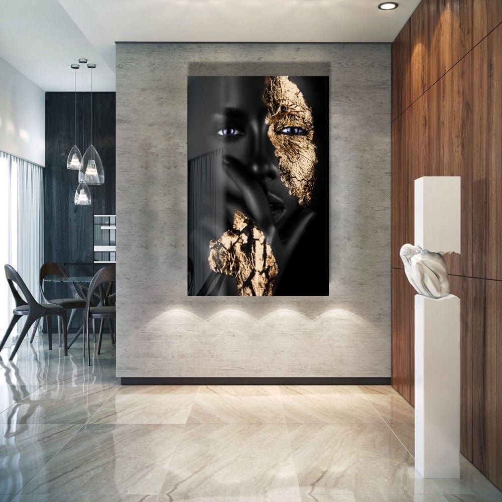 Artronauts Art Glass Print Grey Woman