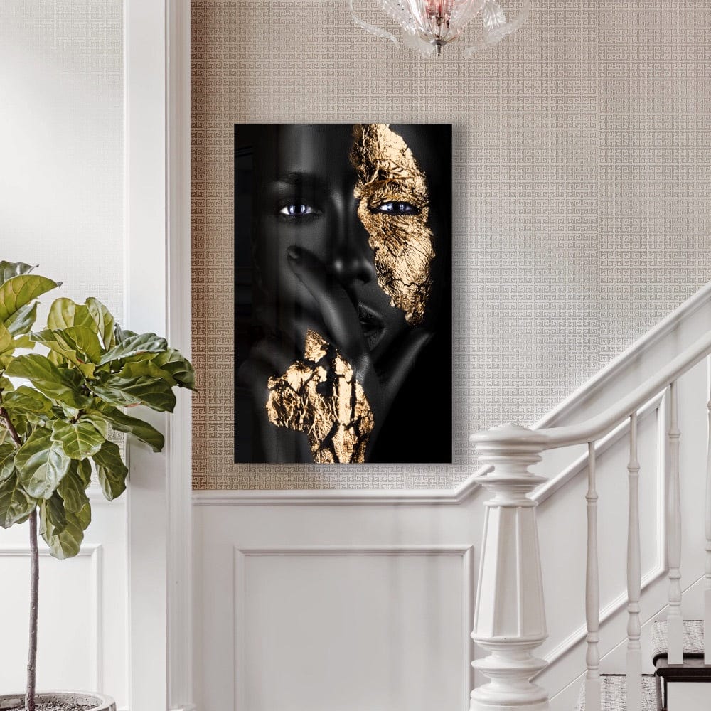 Artronauts Art Glass Print Grey Woman