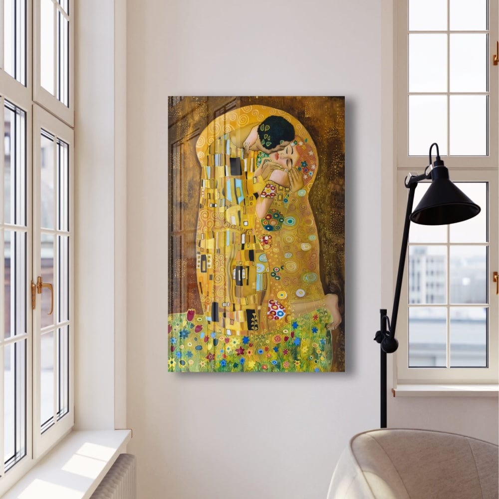 Artronauts Glass Print The Kiss - Gustav Klimt