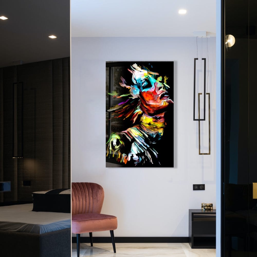 Artronauts Art Clearance T. Colourful Abstract Portrait II