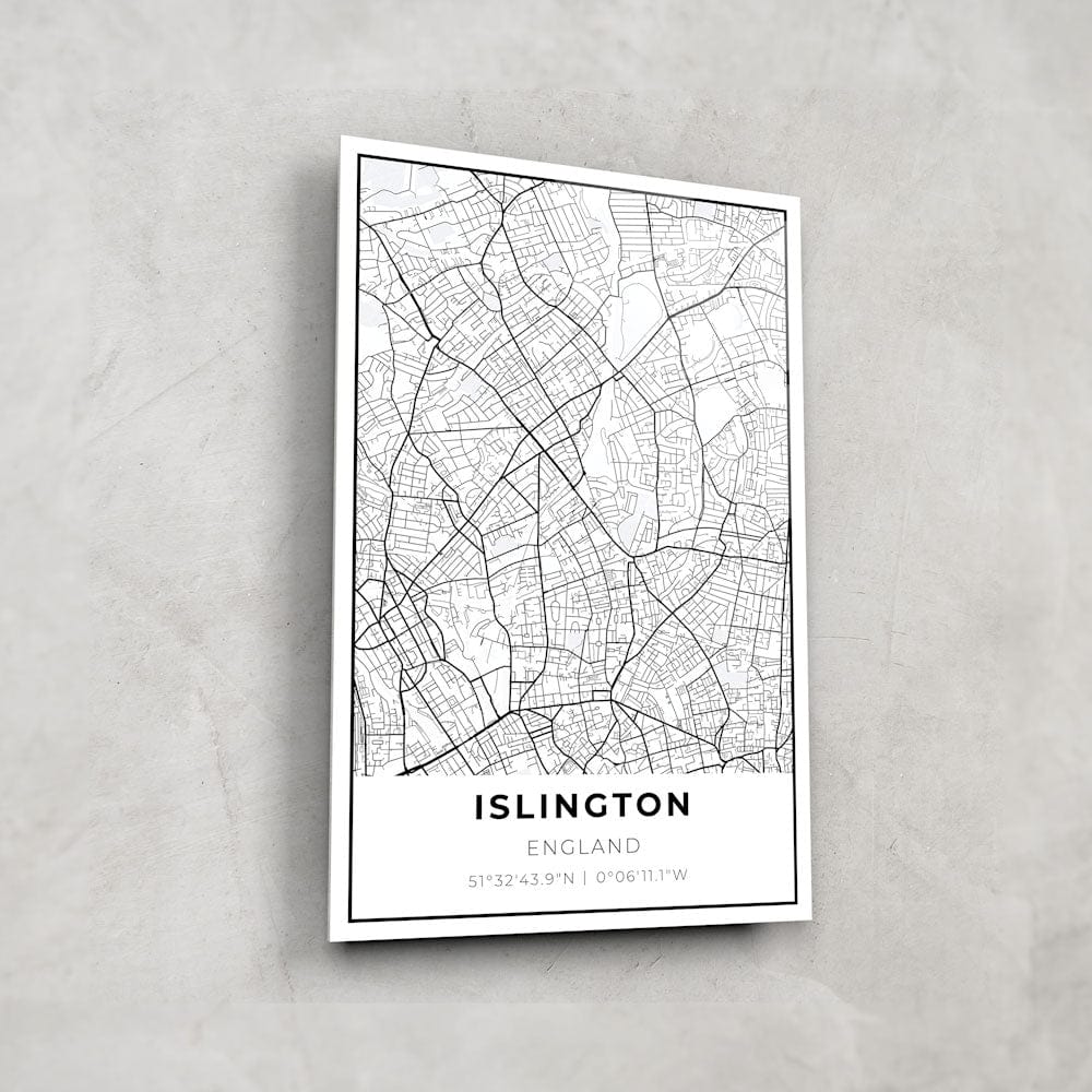 Artronauts Posters, Prints, & Visual Artwork Islington Map - Glass Art