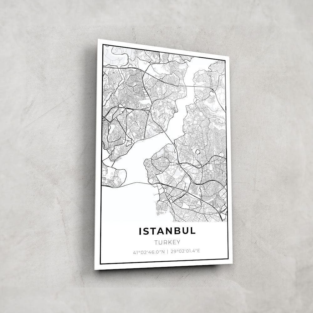 Artronauts Posters, Prints, & Visual Artwork Istanbul Map - Glass Art