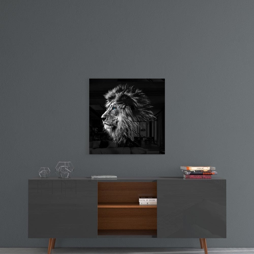 Artronauts Art Glass Print Lion - III