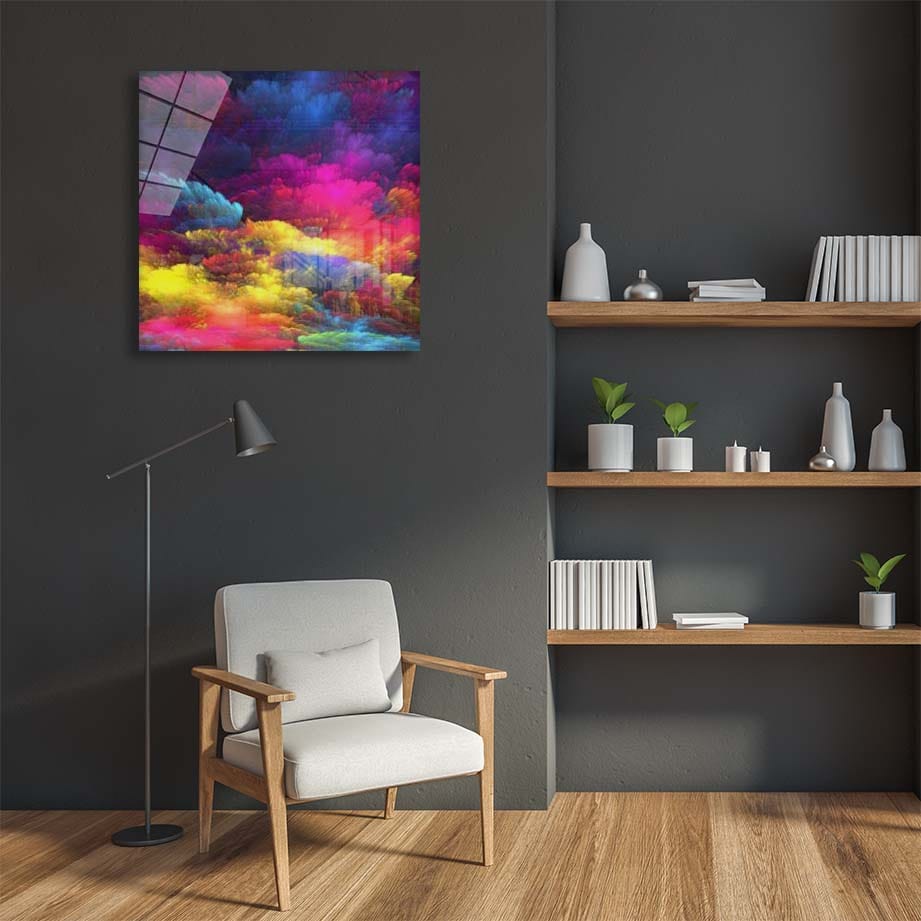 Artronauts Glass Print Color Burst