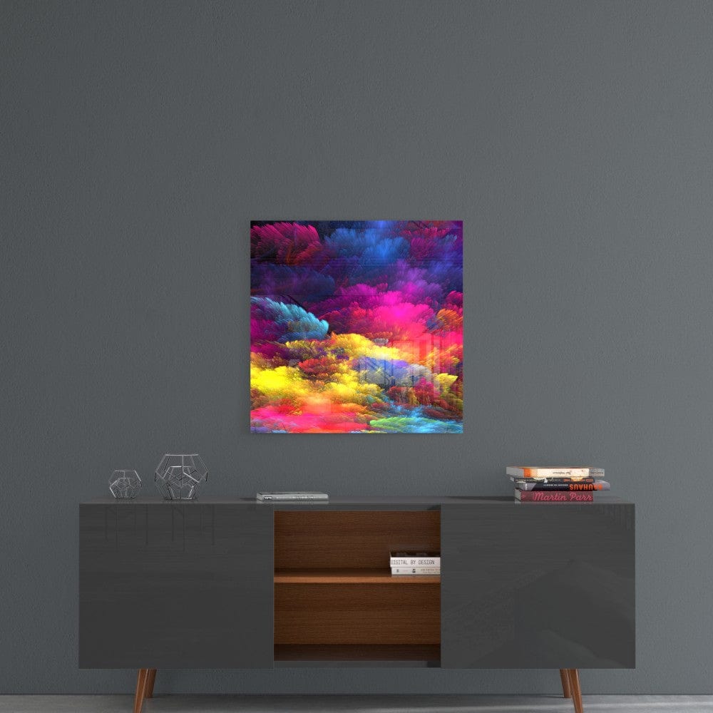 Artronauts Glass Print Color Burst