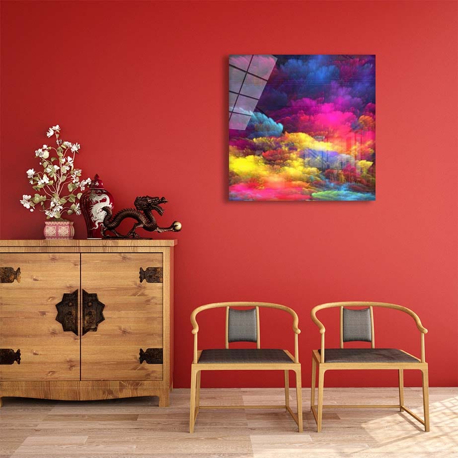Artronauts Glass Print Color Burst