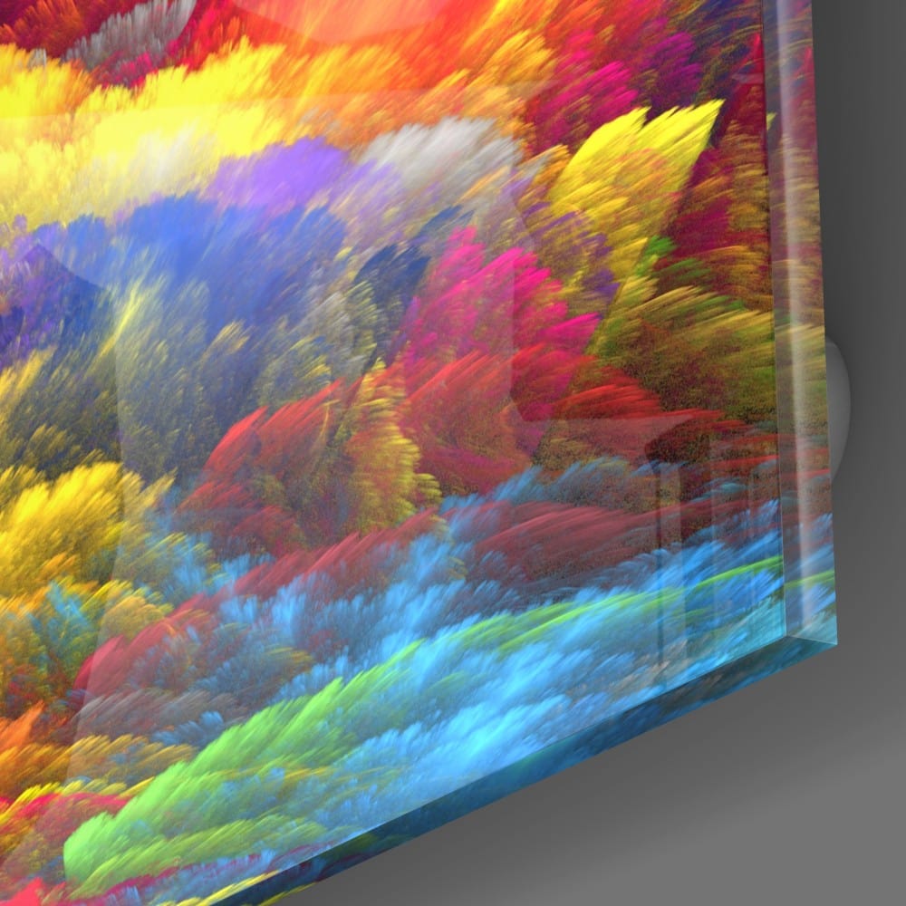 Artronauts Glass Print Color Burst