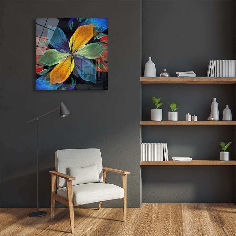 Artronauts Art Clearance T. Colourful Leafy Flower