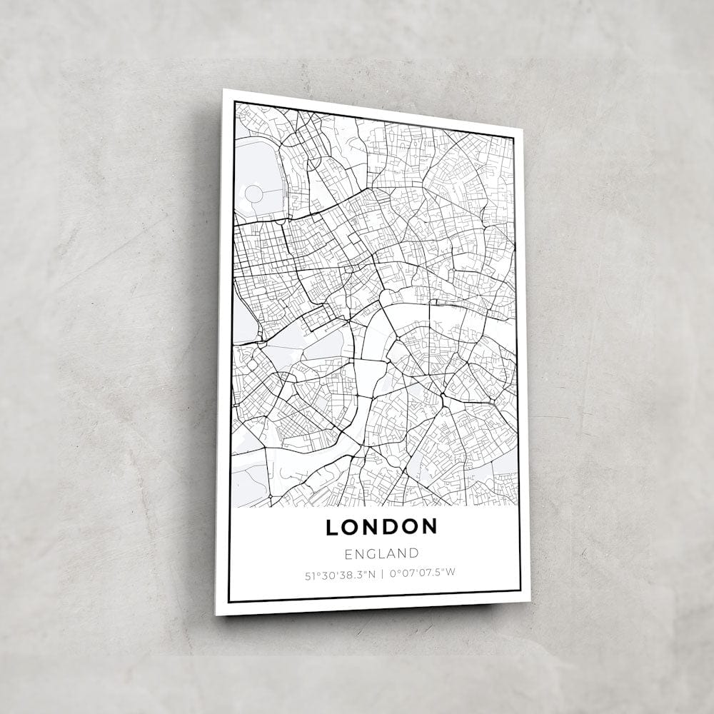 Artronauts Posters, Prints, & Visual Artwork London Map - Glass Wall Art