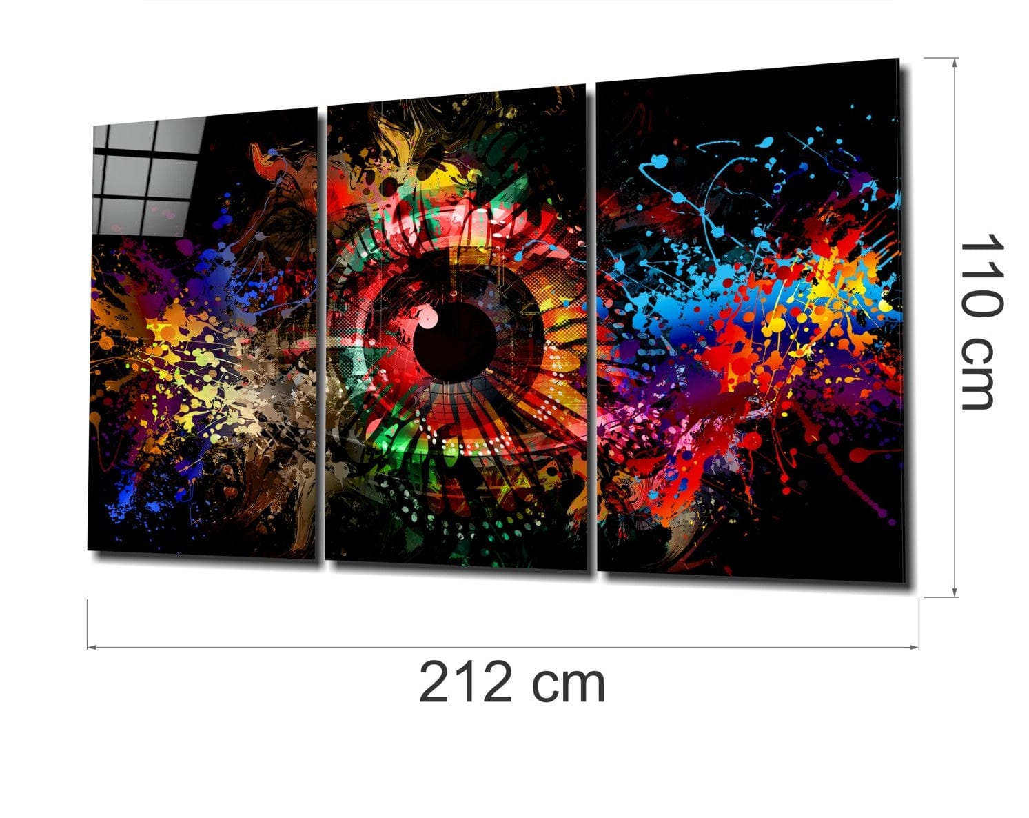 Artronauts Glass Print The Eye - Trinity