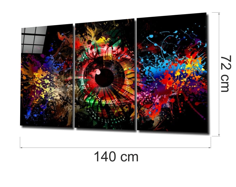 Artronauts Glass Print The Eye - Trinity