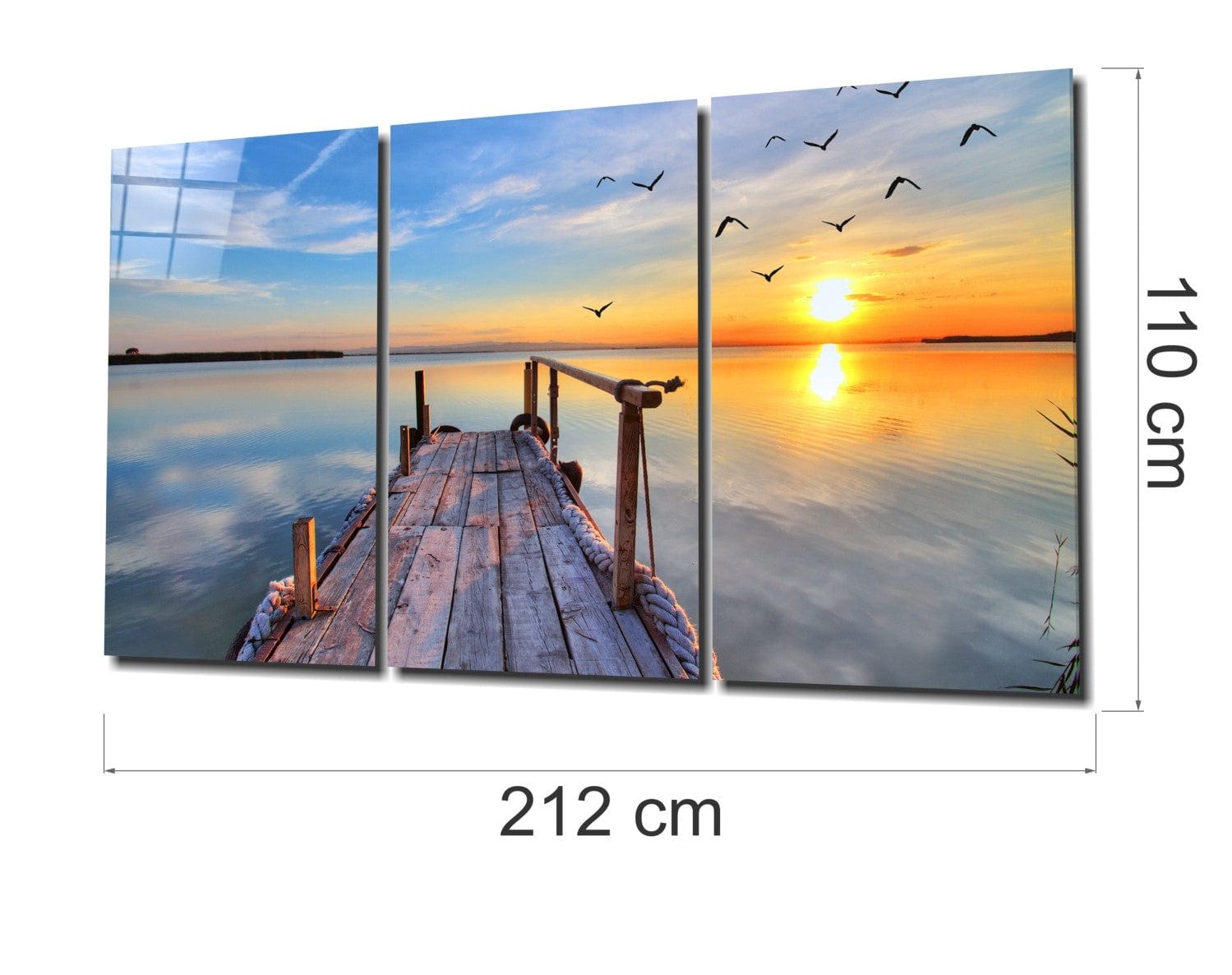 Artronauts Glass Print Boardwalk - Trinity