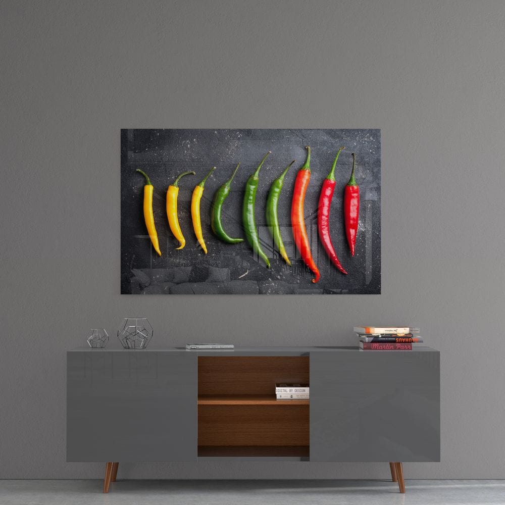 Artronauts Glass Print Peppers