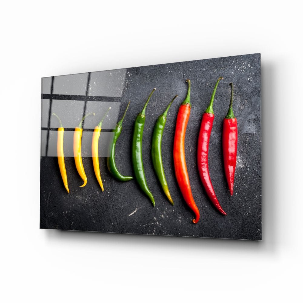 Artronauts Glass Print Peppers