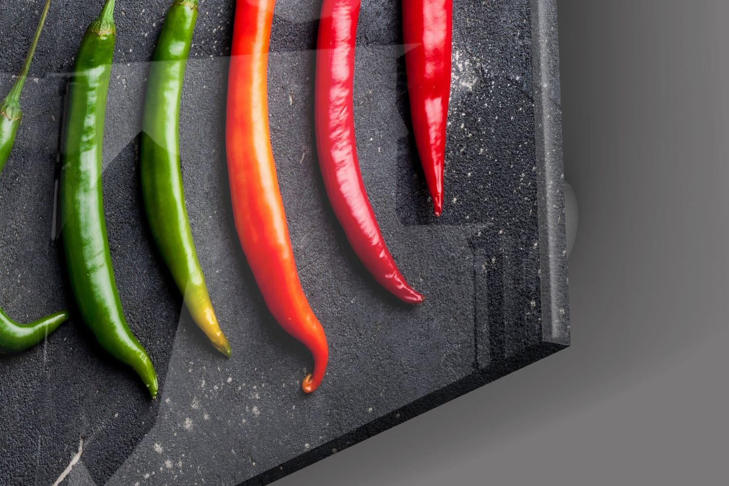 Artronauts Glass Print Peppers