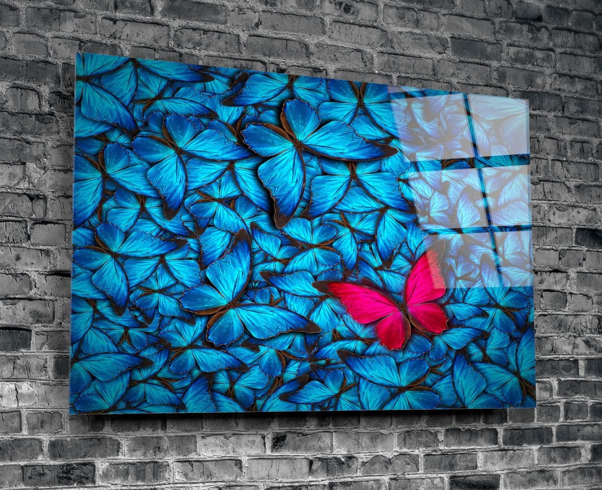 Artronauts Art Glass Print Butterflies