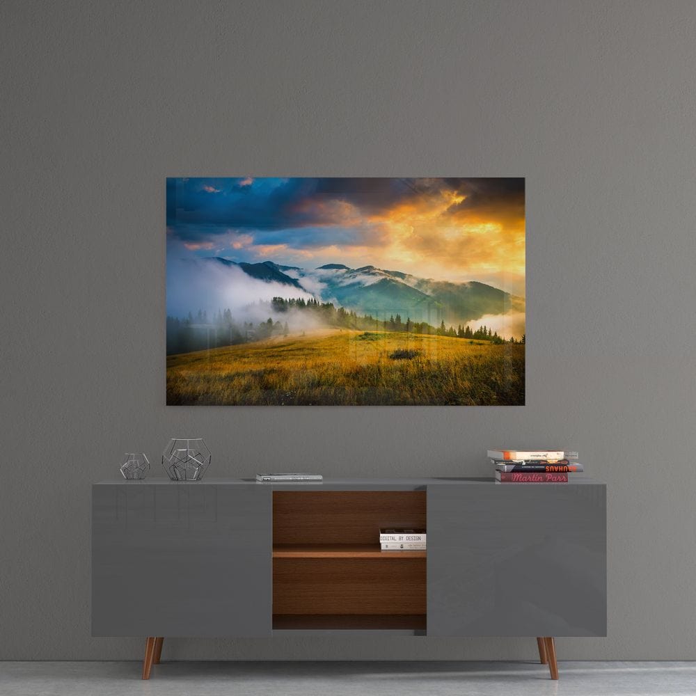 Artronauts Clearance T. Mountain Glass Wall Art