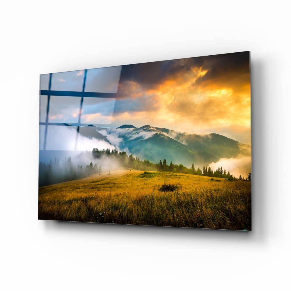 Artronauts Clearance T. Mountain Glass Wall Art