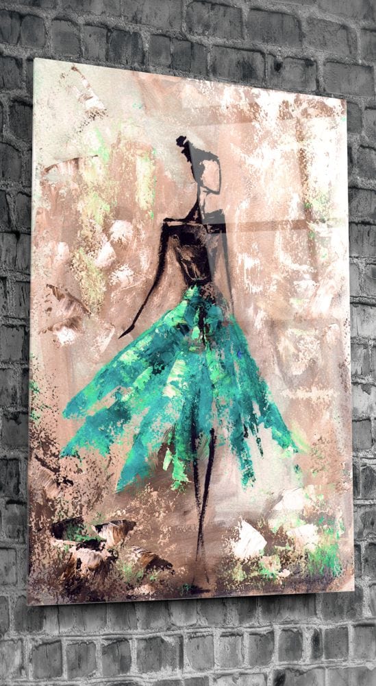 Artronauts Clearance T. Woman Painting Green