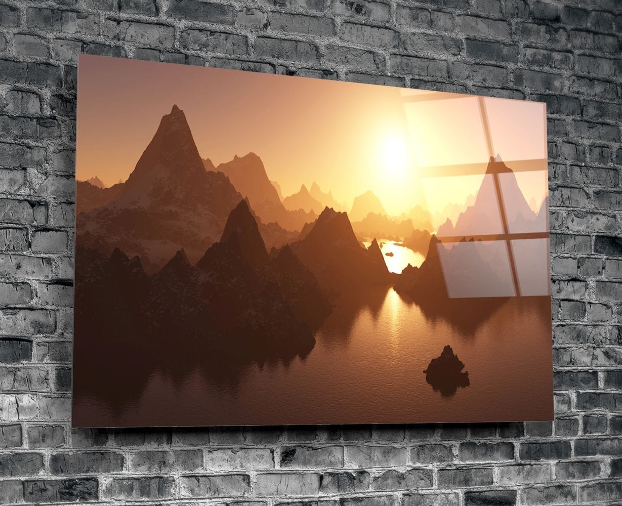 Artronauts Art Clearance T. Sunset over the Mountains