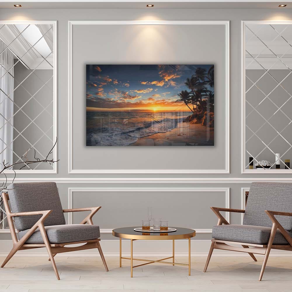 Artronauts Glass Print Palm Trees