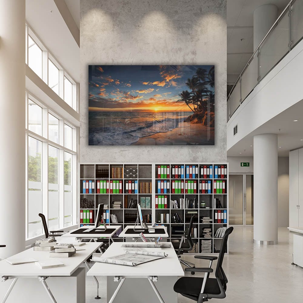 Artronauts Glass Print Palm Trees