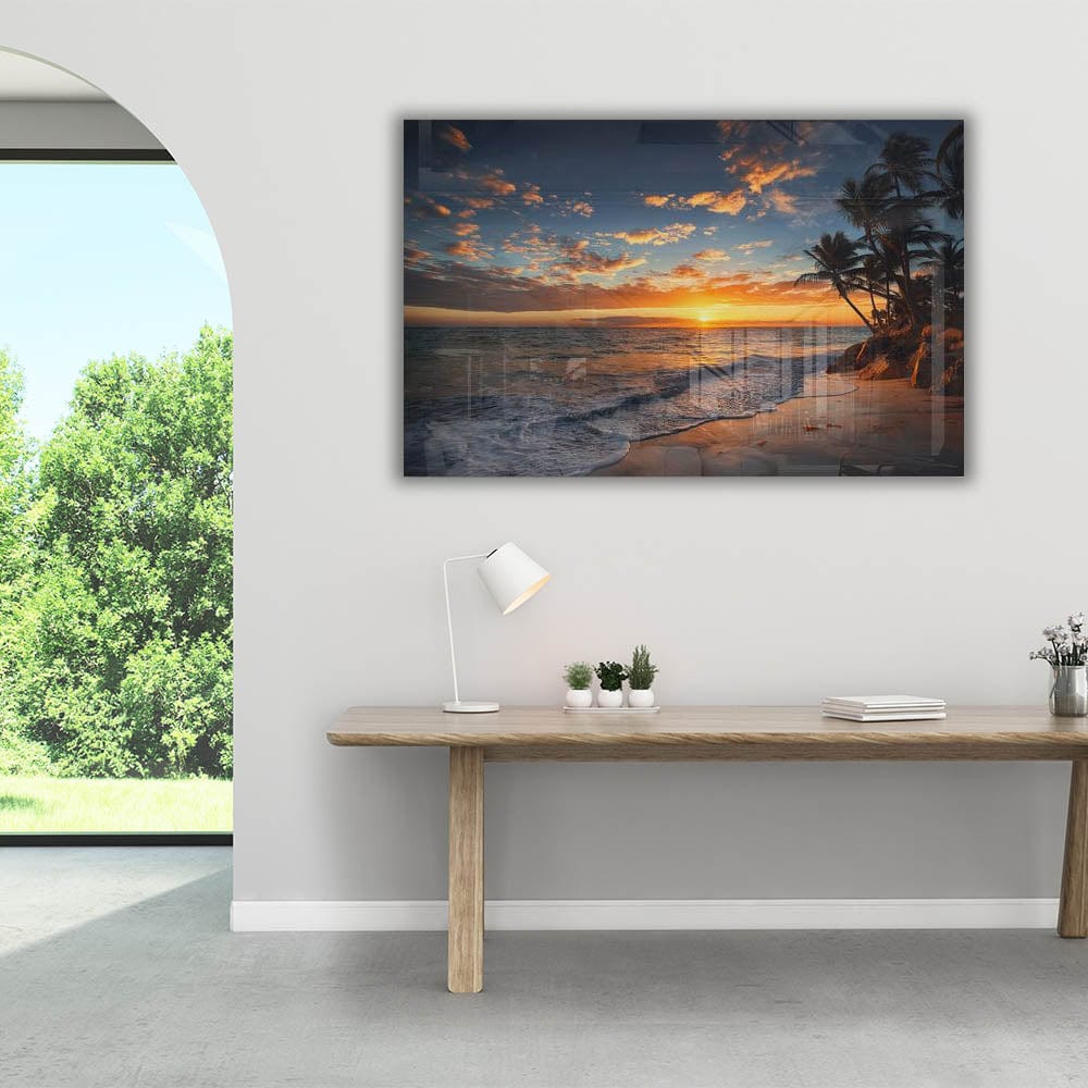 Artronauts Glass Print Palm Trees