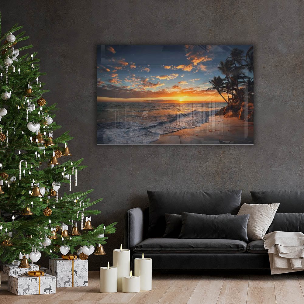 Artronauts Glass Print Palm Trees