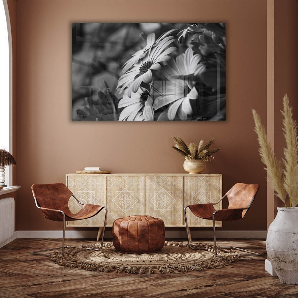 Artronauts Art Clearance T. Black - White Flower