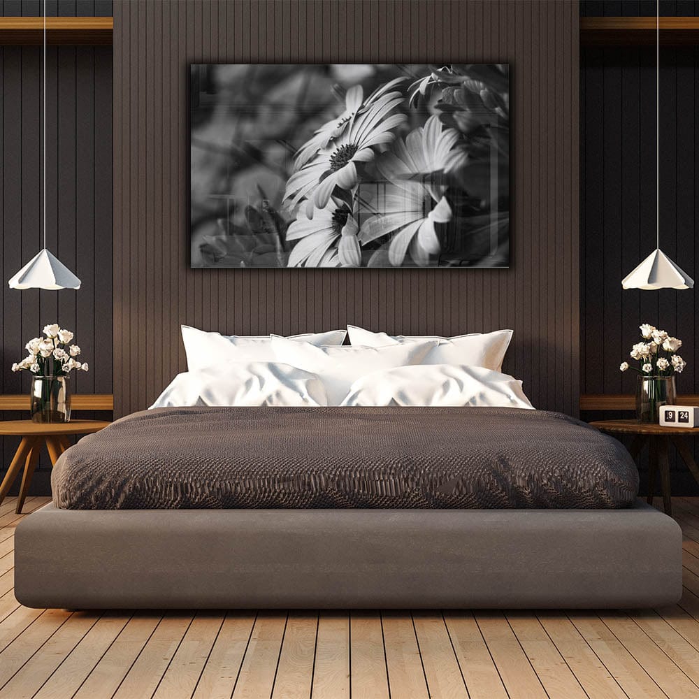 Artronauts Art Clearance T. Black - White Flower