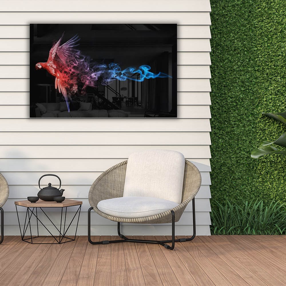 Artronauts Glass Print The Parrot