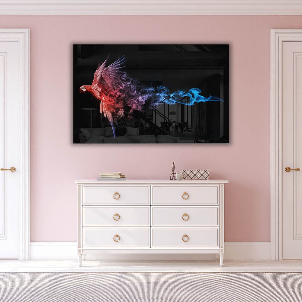 Artronauts Glass Print The Parrot